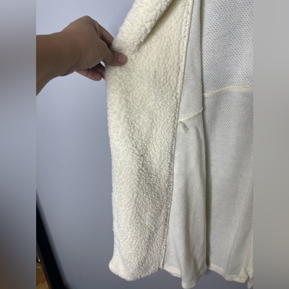 En Creme Anthropologie Sweater Ivory Open Front Knit Cardigan | M - Picture 6 of 9